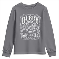 Derby Day Come For The Track Stay For The Mint Juleps Youth Sweatshirt Horse Racing