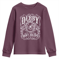 Derby Day Come For The Track Stay For The Mint Juleps Youth Sweatshirt Horse Racing