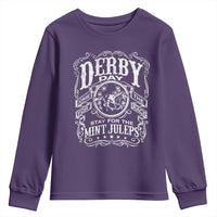 Derby Day Come For The Track Stay For The Mint Juleps Youth Sweatshirt Horse Racing