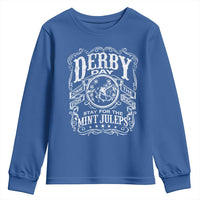 Derby Day Come For The Track Stay For The Mint Juleps Youth Sweatshirt Horse Racing