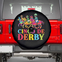 Cinco De Derby Spare Tire Cover Funny Mexican Derby Pinata Horse Race