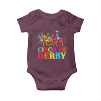 Cinco De Derby Baby Onesie Funny Mexican Derby Pinata Horse Race
