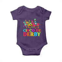 Cinco De Derby Baby Onesie Funny Mexican Derby Pinata Horse Race