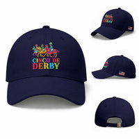 Cinco De Derby Baseball Cap Funny Mexican Derby Pinata Horse Race