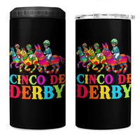 Cinco De Derby 4 in 1 Can Cooler Tumbler Funny Mexican Derby Pinata Horse Race