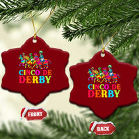 Cinco De Derby Ceramic Ornament Funny Mexican Derby Pinata Horse Race