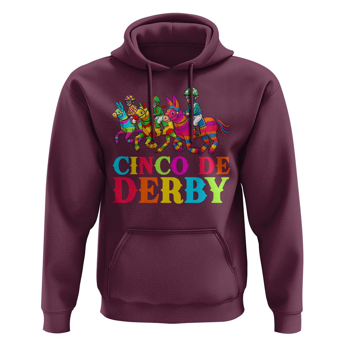 Cinco De Derby Hoodie Funny Mexican Derby Pinata Horse Race
