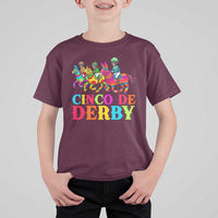 Cinco De Derby T Shirt For Kid Funny Mexican Derby Pinata Horse Race