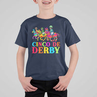 Cinco De Derby T Shirt For Kid Funny Mexican Derby Pinata Horse Race