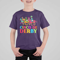 Cinco De Derby T Shirt For Kid Funny Mexican Derby Pinata Horse Race