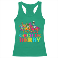 Cinco De Derby Racerback Tank Top Funny Mexican Derby Pinata Horse Race