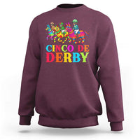 Cinco De Derby Sweatshirt Funny Mexican Derby Pinata Horse Race