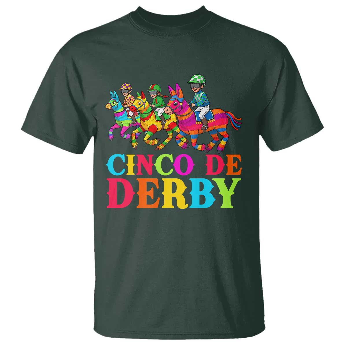Cinco De Derby T Shirt Funny Mexican Derby Pinata Horse Race