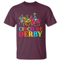 Cinco De Derby T Shirt Funny Mexican Derby Pinata Horse Race