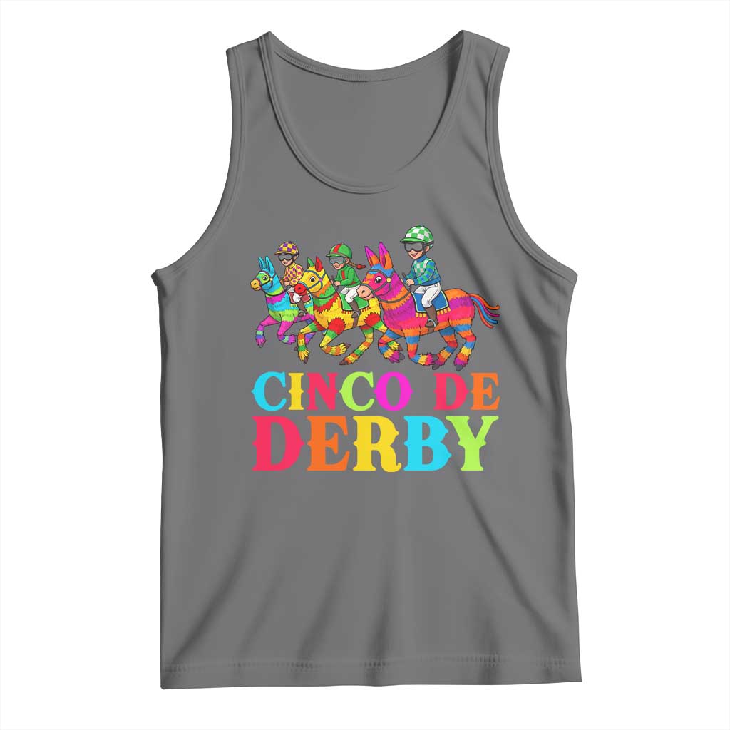 Cinco De Derby Tank Top Funny Mexican Derby Pinata Horse Race