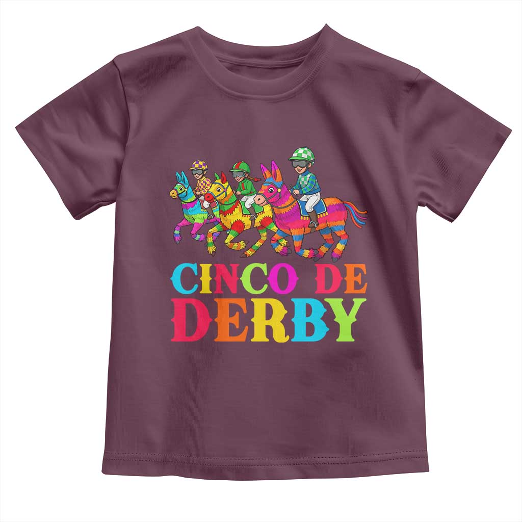 Cinco De Derby Toddler T Shirt Funny Mexican Derby Pinata Horse Race