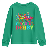 Cinco De Derby Youth Sweatshirt Funny Mexican Derby Pinata Horse Race