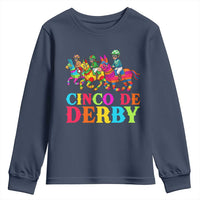 Cinco De Derby Youth Sweatshirt Funny Mexican Derby Pinata Horse Race