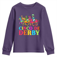 Cinco De Derby Youth Sweatshirt Funny Mexican Derby Pinata Horse Race