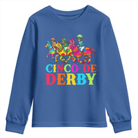 Cinco De Derby Youth Sweatshirt Funny Mexican Derby Pinata Horse Race