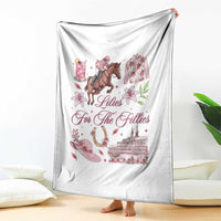 Derby Horse Racing Day Throw Blanket Lilies For The Fillies Stargazer Lily Flower