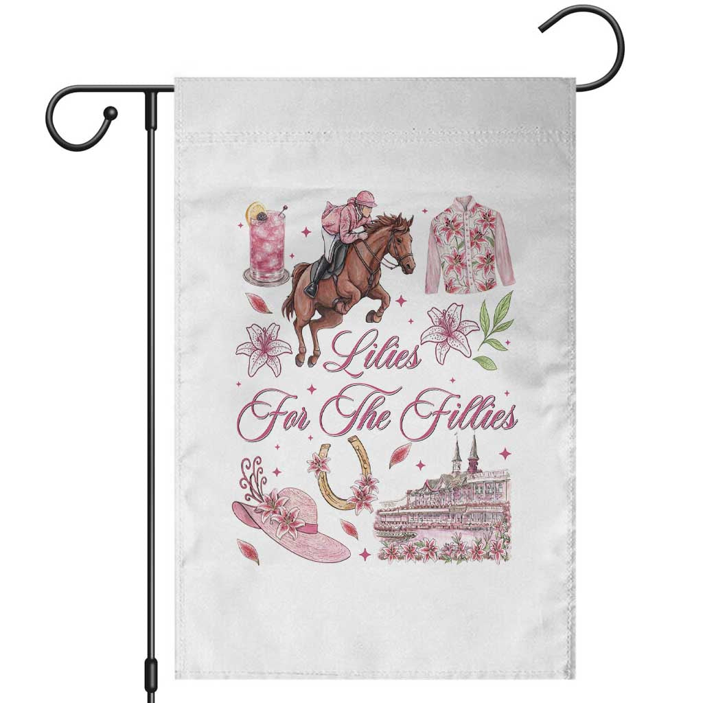Derby Horse Racing Day Garden Flag Lilies For The Fillies Stargazer Lily Flower