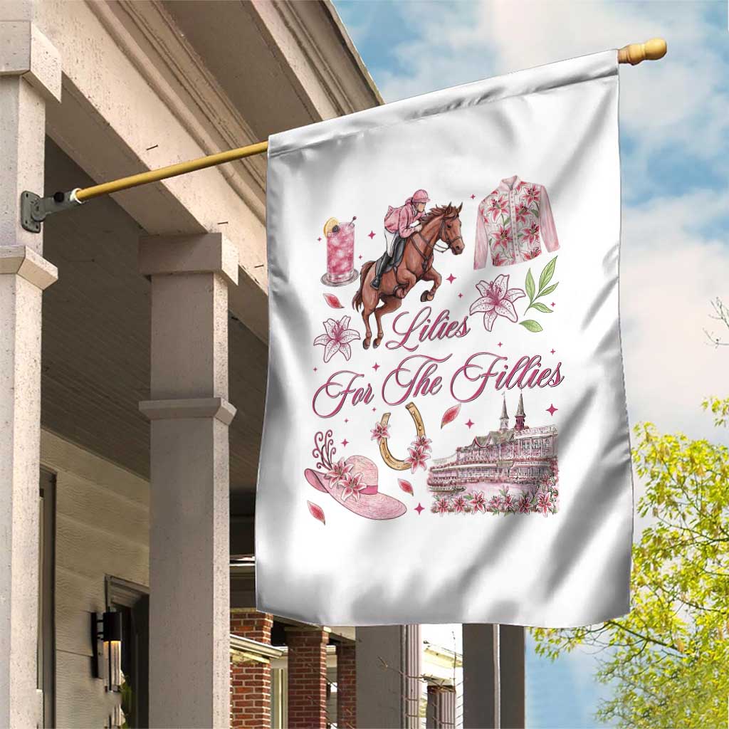 Derby Horse Racing Day Garden Flag Lilies For The Fillies Stargazer Lily Flower