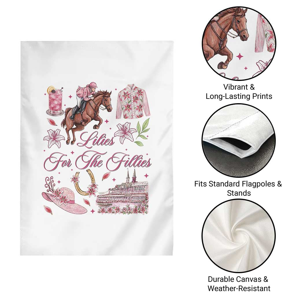 Derby Horse Racing Day Garden Flag Lilies For The Fillies Stargazer Lily Flower