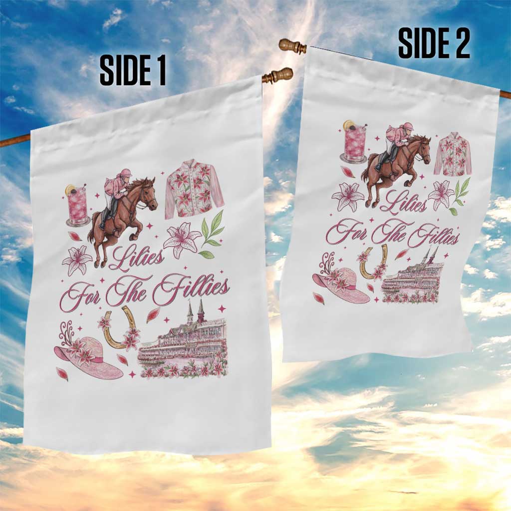 Derby Horse Racing Day Garden Flag Lilies For The Fillies Stargazer Lily Flower