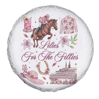 Derby Horse Racing Day Spare Tire Cover Lilies For The Fillies Stargazer Lily Flower
