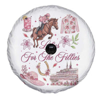 Derby Horse Racing Day Spare Tire Cover Lilies For The Fillies Stargazer Lily Flower