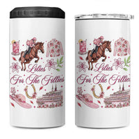 Derby Horse Racing Day 4 in 1 Can Cooler Tumbler Lilies For The Fillies Stargazer Lily Flower