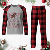 Derby Horse Racing Day Plaid Pajama Set Lilies For The Fillies Stargazer Lily Flower