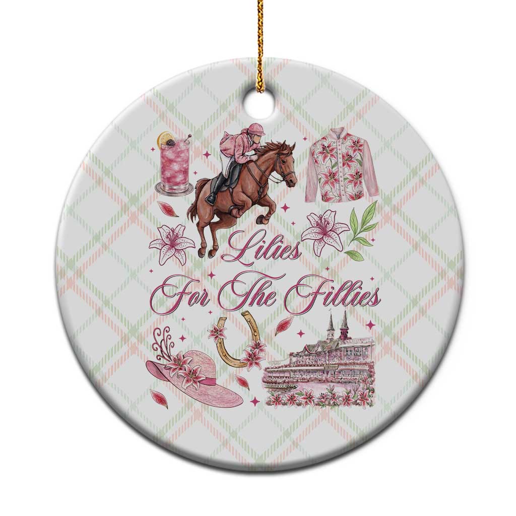 Derby Horse Racing Day Ceramic Ornament Lilies For The Fillies Stargazer Lily Flower