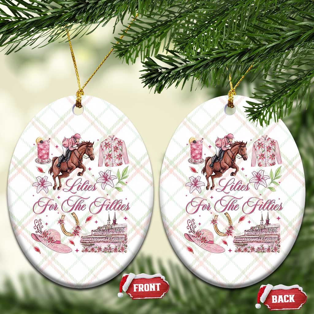 Derby Horse Racing Day Ceramic Ornament Lilies For The Fillies Stargazer Lily Flower
