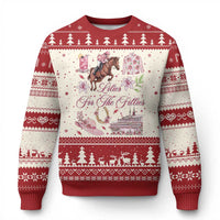 Derby Horse Racing Day Ugly Christmas Sweater Lilies For The Fillies Stargazer Lily Flower