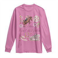 Derby Horse Racing Day Long Sleeve Shirt Lilies For The Fillies Stargazer Lily Flower