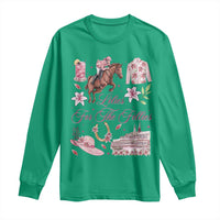 Derby Horse Racing Day Long Sleeve Shirt Lilies For The Fillies Stargazer Lily Flower