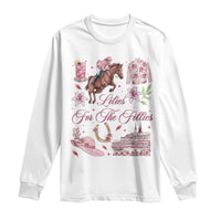 Derby Horse Racing Day Long Sleeve Shirt Lilies For The Fillies Stargazer Lily Flower