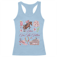 Derby Horse Racing Day Racerback Tank Top Lilies For The Fillies Stargazer Lily Flower