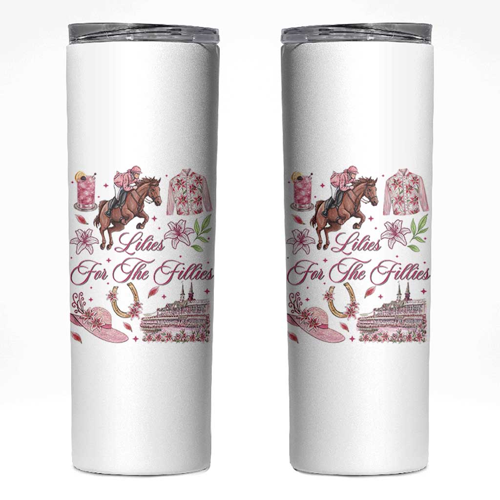 Derby Horse Racing Day Skinny Tumbler Lilies For The Fillies Stargazer Lily Flower