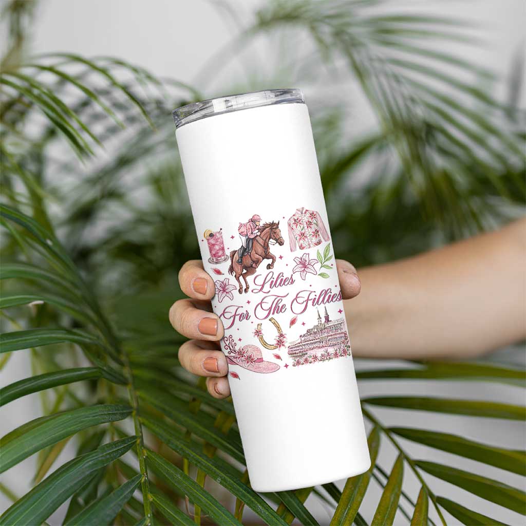 Derby Horse Racing Day Skinny Tumbler Lilies For The Fillies Stargazer Lily Flower