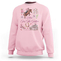 Derby Horse Racing Day Sweatshirt Lilies For The Fillies Stargazer Lily Flower