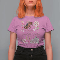 Derby Horse Racing Day T Shirt For Women Lilies For The Fillies Stargazer Lily Flower
