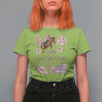 Derby Horse Racing Day T Shirt For Women Lilies For The Fillies Stargazer Lily Flower