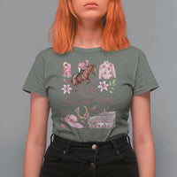 Derby Horse Racing Day T Shirt For Women Lilies For The Fillies Stargazer Lily Flower