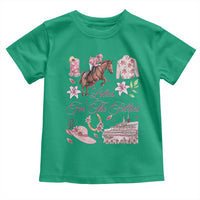 Derby Horse Racing Day Toddler T Shirt Lilies For The Fillies Stargazer Lily Flower