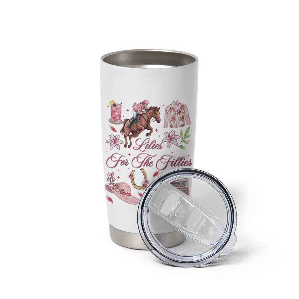 Derby Horse Racing Day Tumbler Cup Lilies For The Fillies Stargazer Lily Flower