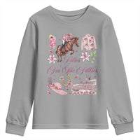Derby Horse Racing Day Youth Sweatshirt Lilies For The Fillies Stargazer Lily Flower