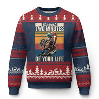 Horse Race Derby Ugly Christmas Sweater The Best Two Minutes Of Your Life